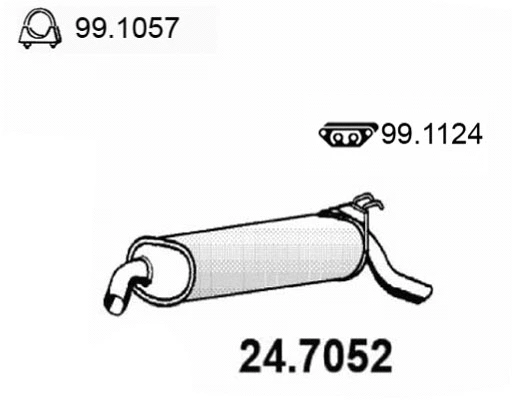 Rear Muffler (24.7052)