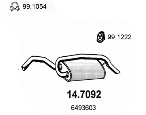 Rear Muffler (14.7092)