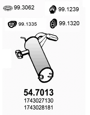 Rear Muffler (54.7013)