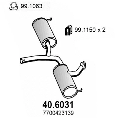 Centre Muffler (40.6031)