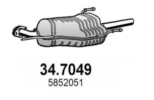 Rear Muffler (34.7049)