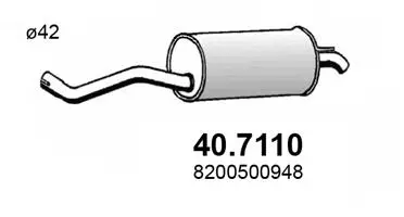 Rear Muffler (40.7110)