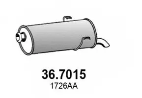 Rear Muffler (36.7015)