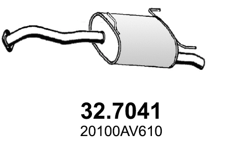 Rear Muffler (32.7041)