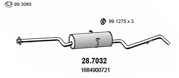 Rear Muffler (28.7032)