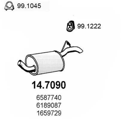 Rear Muffler (14.7090)