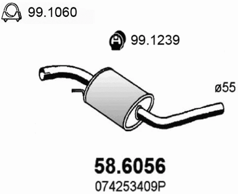Centre Muffler (58.6056)