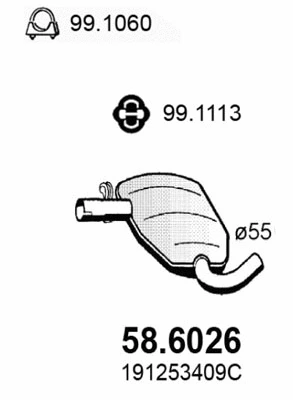 Centre Muffler (58.6026)
