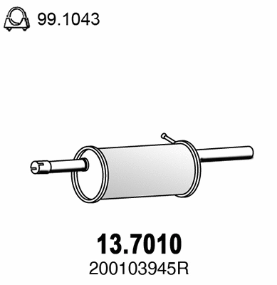 Rear Muffler (13.7010)