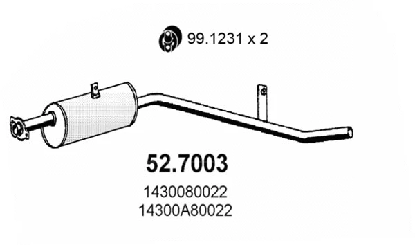 Rear Muffler (52.7003)