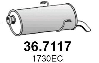 Rear Muffler (36.7117)