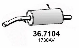 Rear Muffler (36.7104)