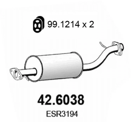 Centre Muffler (42.6038)