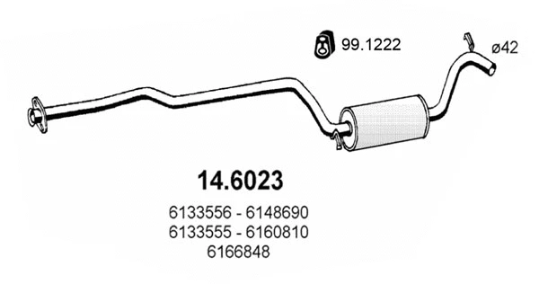 Centre Muffler (14.6023)