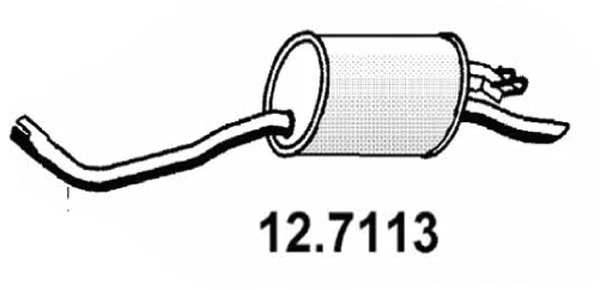 Rear Muffler (12.7113)