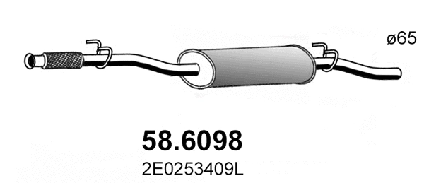 Centre Muffler (58.6098)