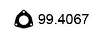Gasket, exhaust pipe (99.4067)
