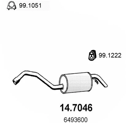 Rear Muffler (14.7046)
