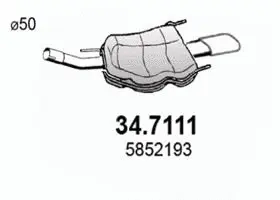 Rear Muffler (34.7111)