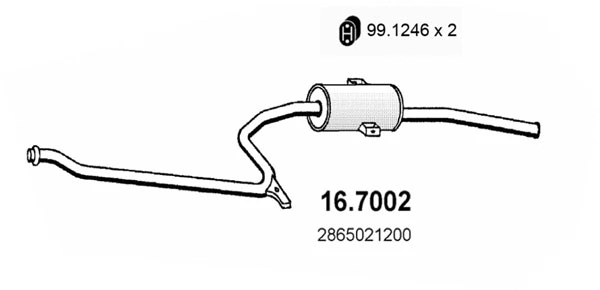 Rear Muffler (16.7002)
