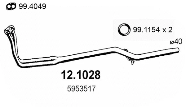 Exhaust Pipe (12.1028)