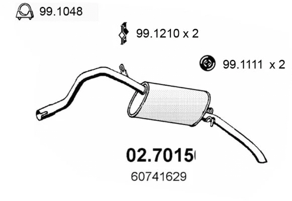 Rear Muffler (02.7015)
