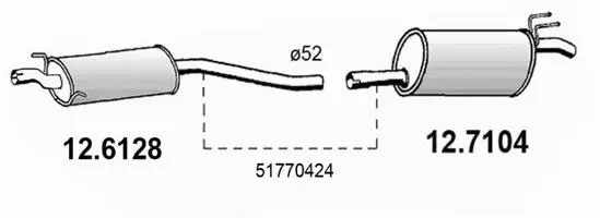 Rear Muffler (12.7104)