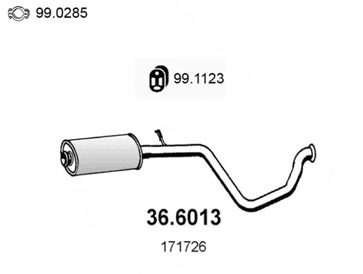 Centre Muffler (36.6013)