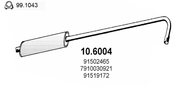 Centre Muffler (10.6004)