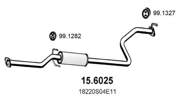 Centre Muffler (15.6025)