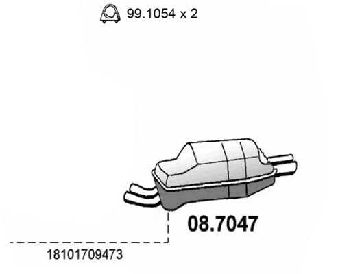 Rear Muffler (08.7047)