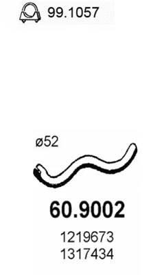 Exhaust Pipe (60.9002)
