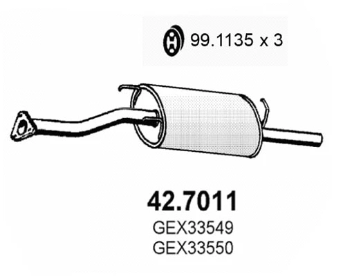 Rear Muffler (42.7011)