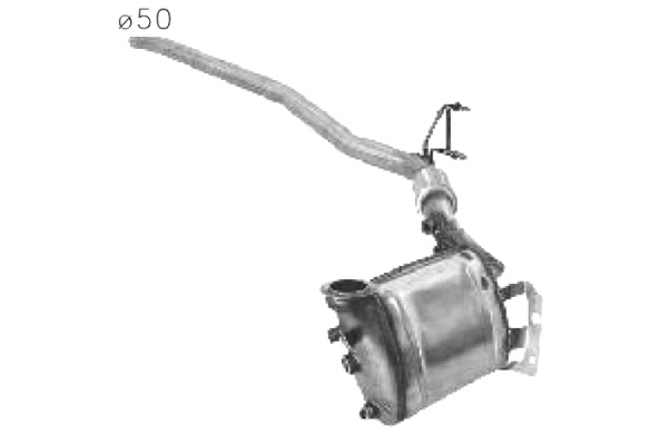 Soot/Particulate Filter, exhaust system (50.15002)