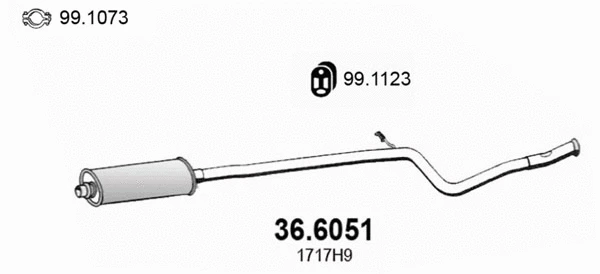 Centre Muffler (36.6051)