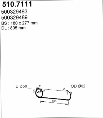 Rear Muffler (510.7111)