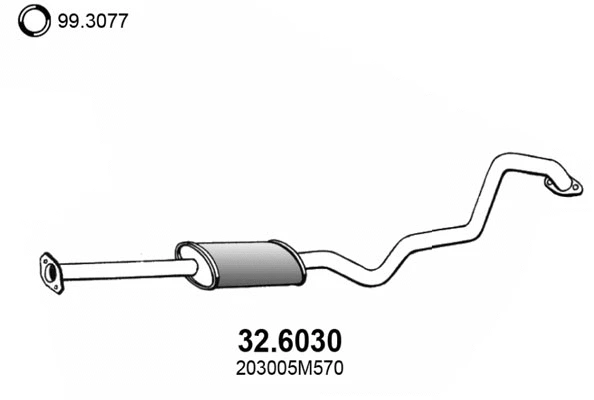 Centre Muffler (32.6030)