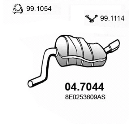 Rear Muffler (04.7044)
