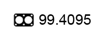 Gasket, exhaust pipe (99.4095)