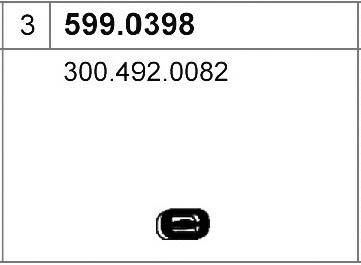 Mounting Kit, muffler (599.0398)