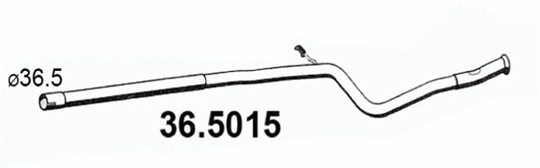 Exhaust Pipe (36.5015)