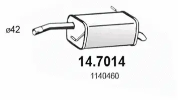 Rear Muffler (14.7014)