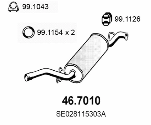 Rear Muffler (46.7010)