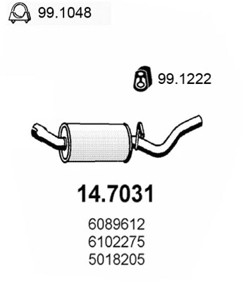 Rear Muffler (14.7031)