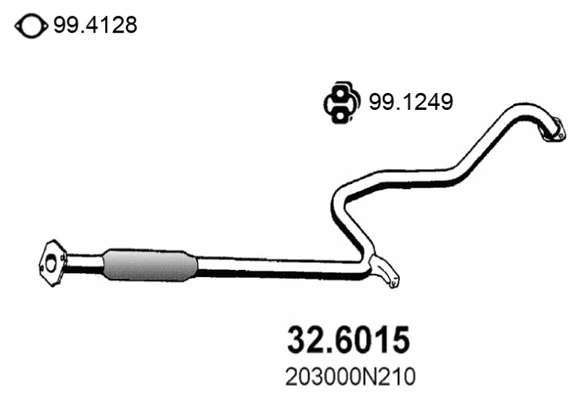 Centre Muffler (32.6015)