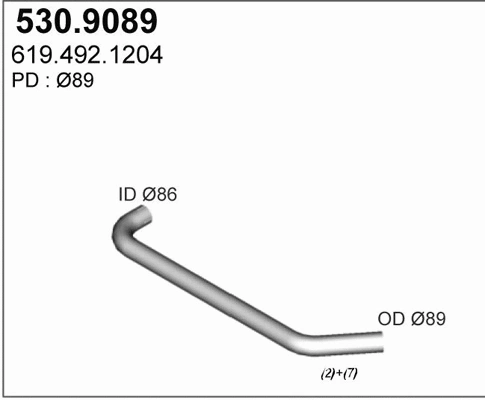 Exhaust Pipe (530.9089)