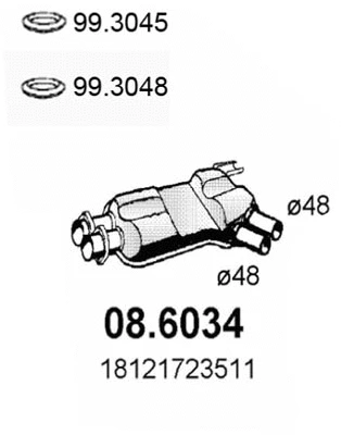 Centre Muffler (08.6034)