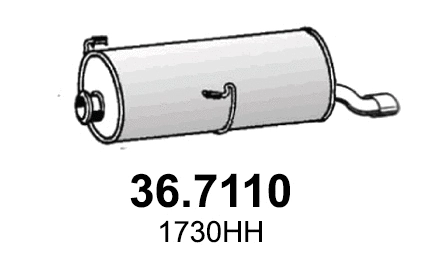 Rear Muffler (36.7110)