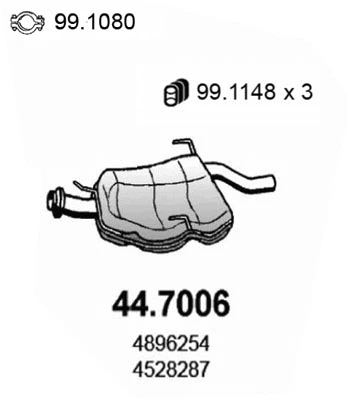 Rear Muffler (44.7006)