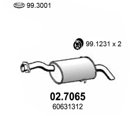 Rear Muffler (02.7065)